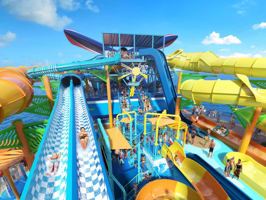 Racing Currents waterslide on Carnival Festivale foto Carnival press Area