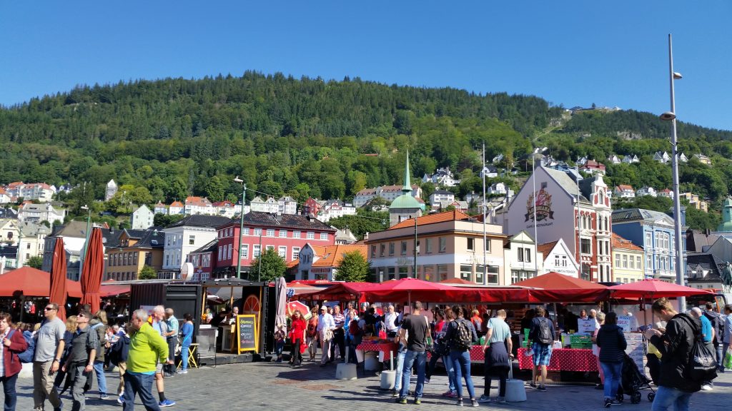Il Mercato del pesce in centro a Bergen