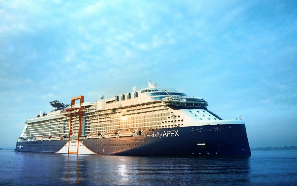 Celebrity Apex Aerial view