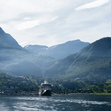 Geiranger Norvegia nave da crociera