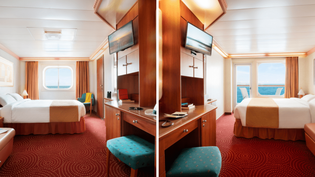 Cabina balcone e cabina esterna su Costa Fortuna