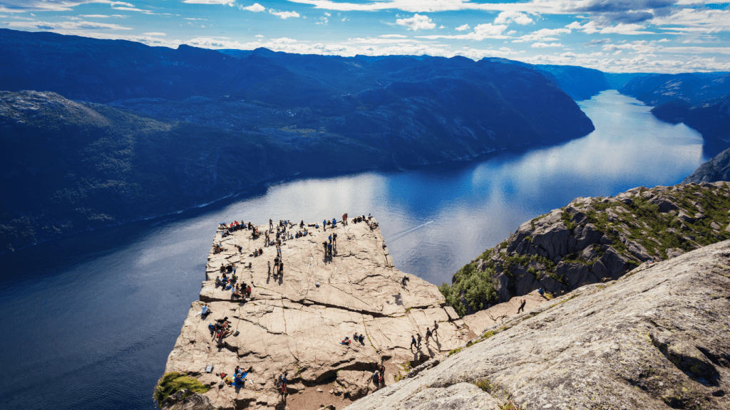 Preikestolen vista dall'alto Lysefjord