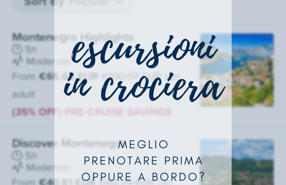 Schermata dell’app Royal Caribbean con escursioni in crociera scontate prima della partenza