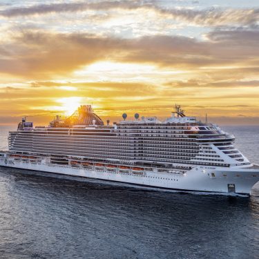 14 november 2021, MSC Seashore's first arrival in Miami - Photo credit Michel Verdure