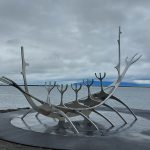 Sun Voyager Reykjavik scultura sul lungomare vicino al porto