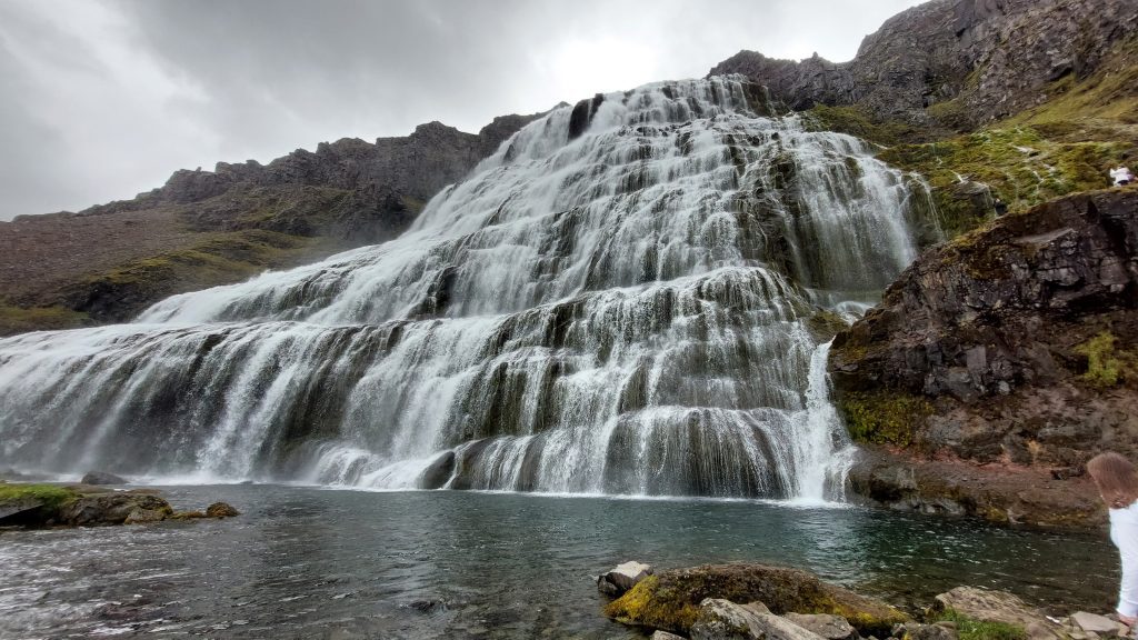 Cascata Dynjandi nei Westfjords vicino a Isafjordur