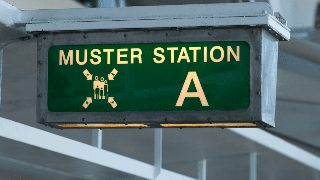 muster drill esercitazione sicurezza nave da crociera