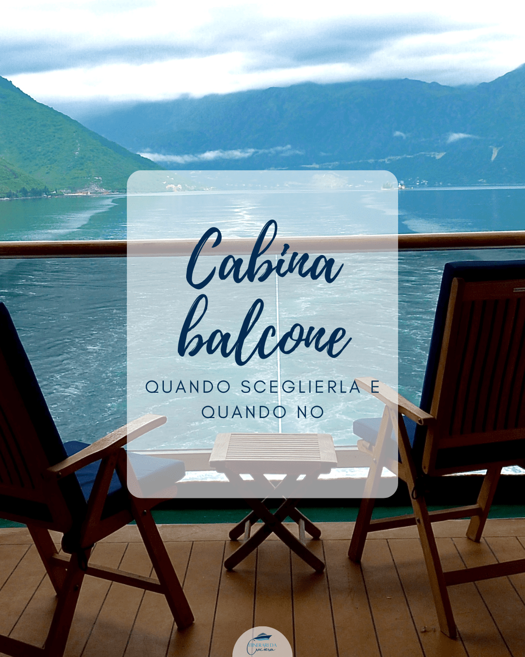 cabina balcone crociera vista mare