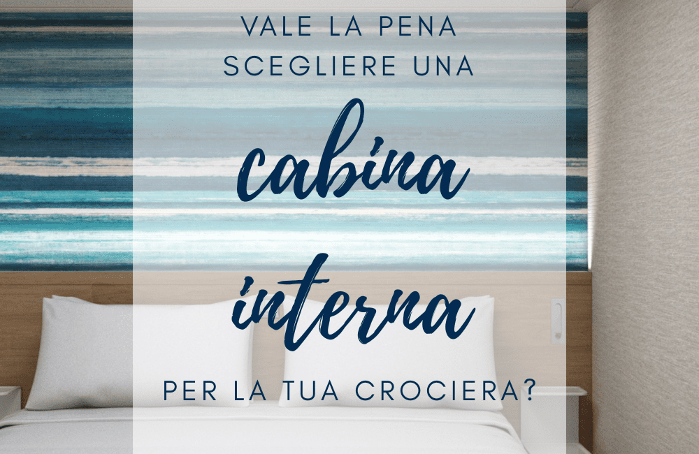 Cabina interna moderna su nave da crociera