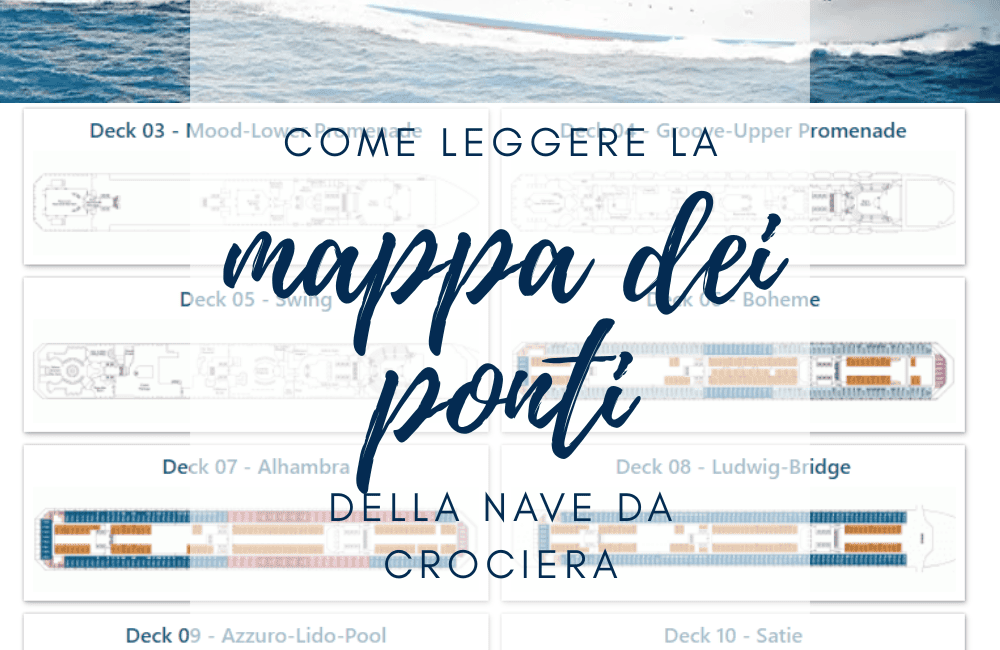 mappa dei ponti nave da crociera